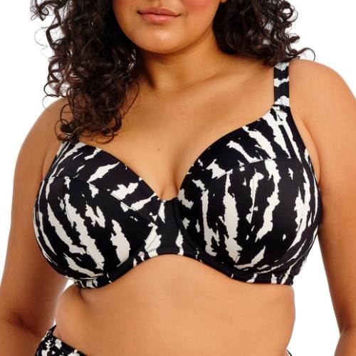 Elomi Schwimmen Echo Shell schwarz/weiß unwattierter bikini bh