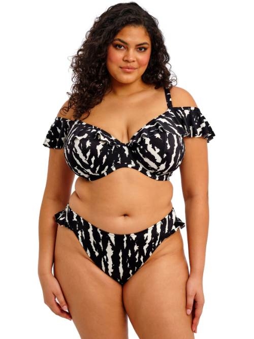 Elomi Schwimmen Echo Shell schwarz/weiß unwattierter bikini bh