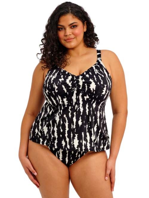 Elomi Schwimmen Echo Shell schwarz/weiß tankini top
