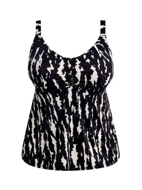 Elomi Schwimmen Echo Shell schwarz/weiß tankini top