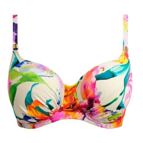 Fantasie schwimmen Iguazu Falls weiß/print unwattierter bikini bh