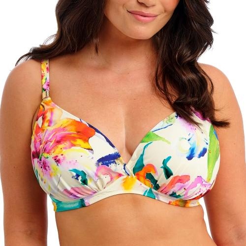 Fantasie schwimmen Iguazu Falls weiß/print unwattierter bikini bh