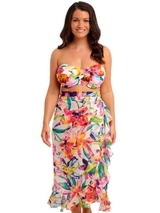 Fantasie schwimmen Iguazu Falls weiß/print strandkleidung