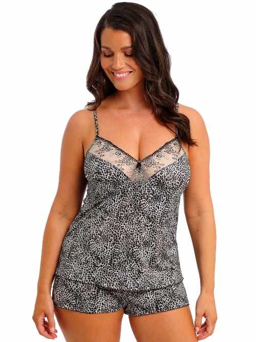 Fantasie-Dessous Lindsey schwarz/print schlafshirt