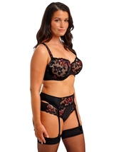 Fantasie-Dessous Magdalena schwarz strumpfhalter