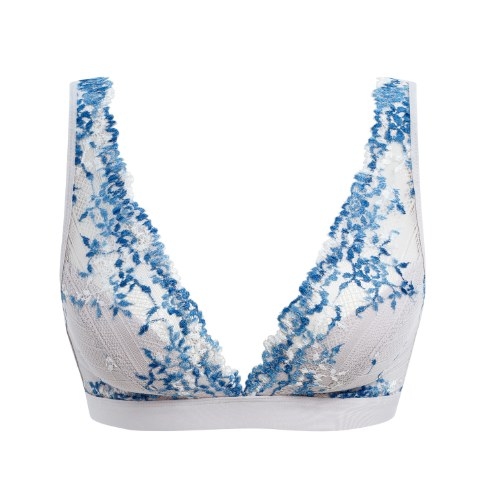 Wacoal Dessous Embrace Lace blau ohne bügel bh