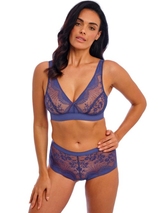 Wacoal Dessous Sensu Lace blau ohne bügel bh