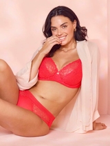 Wacoal Dessous Raffine rot vorgeformter bh