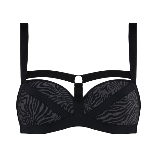 Marlies Dekkers Wing Power grau/schwarz vorgeformter bh