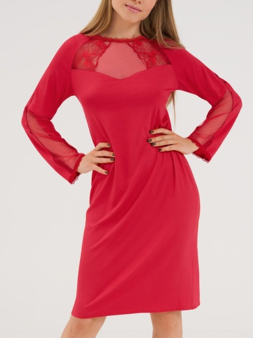 Lisca Sympathy rot nachtkleid