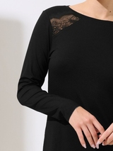 Lisca Evelyn schwarz nachtkleid