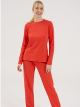 Lisca Lucky orange pyjama-shirt