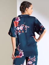 Lisca Amaryllis navy-blau pyjama-shirt