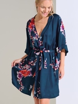 Lisca Amaryllis navy-blau kimono