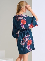 Lisca Amaryllis navy-blau kimono
