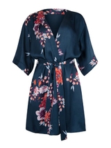 Lisca Amaryllis navy-blau kimono