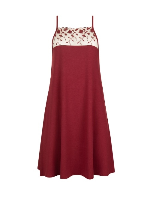 Lisca Nachtmode Gloriosa dunkelrot slipdress