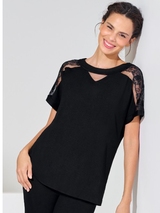 Lisca Eminence schwarz nachtkleid