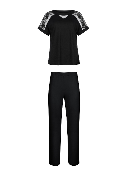 Lisca Eminence schwarz nachtkleid