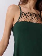 Lisca Gloriosa forest green slipdress