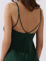 Lisca Gloriosa forest green slipdress