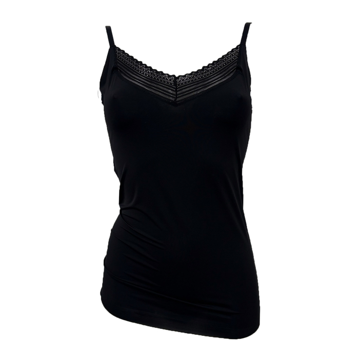 My Basic von After Eden Basics schwarz spaghetti top