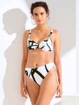 Lisca Bademode Honolulu weiß/schwarz unwattierter bikini bh