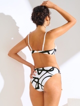 Lisca Bademode Honolulu weiß/schwarz unwattierter bikini bh