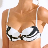 Lisca Bademode Honolulu weiß/schwarz gemoldefer bikini bh