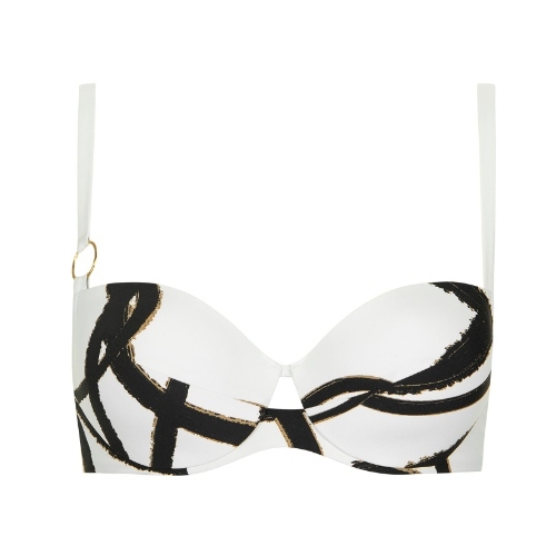 Lisca Bademode Honolulu weiß/schwarz gemoldefer bikini bh