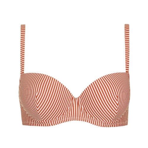 Lisca Bademode Lascari rot/weiß gemoldefer bikini bh