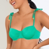 Lisca Bademode Karpathos grün unwattierter bikini bh