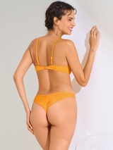 Lisca Bademode Karpathos ocker gelb push up bikini bh