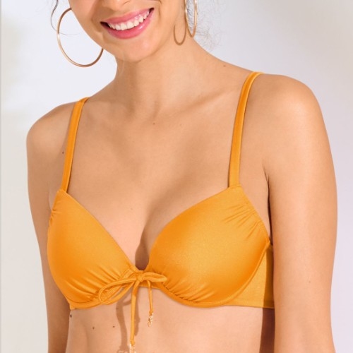 Lisca Bademode Karpathos ocker gelb push up bikini bh