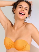 Lisca Bademode Karpathos ocker gelb unwattierter bikini bh