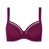 Lisca Bademode Uvita weinrot unwattierter bikini bh