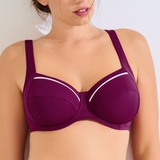 Lisca Bademode Uvita weinrot unwattierter bikini bh