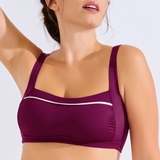 Lisca Bademode Uvita weinrot unwattierter bikini bh