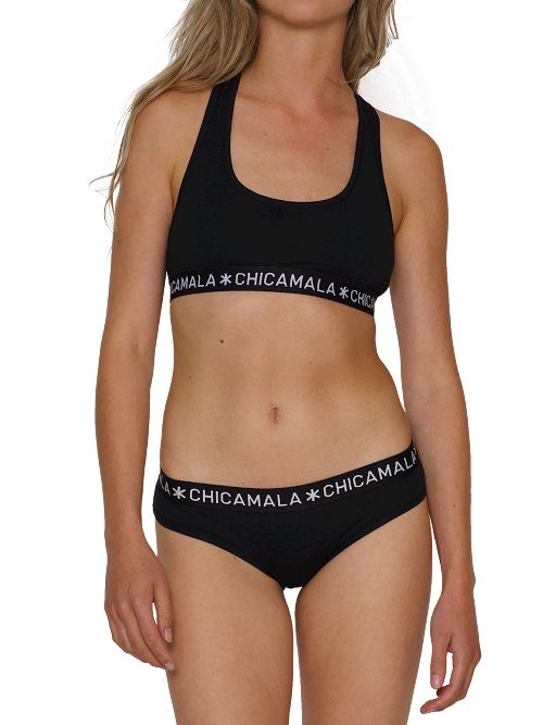 Chicamala Basic schwarz nicht geformter bh