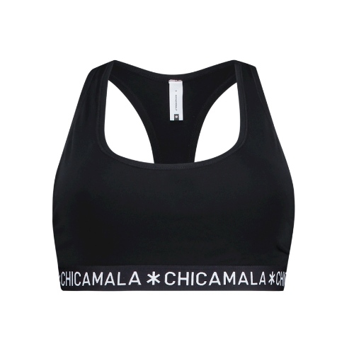 Chicamala Basic schwarz nicht geformter bh