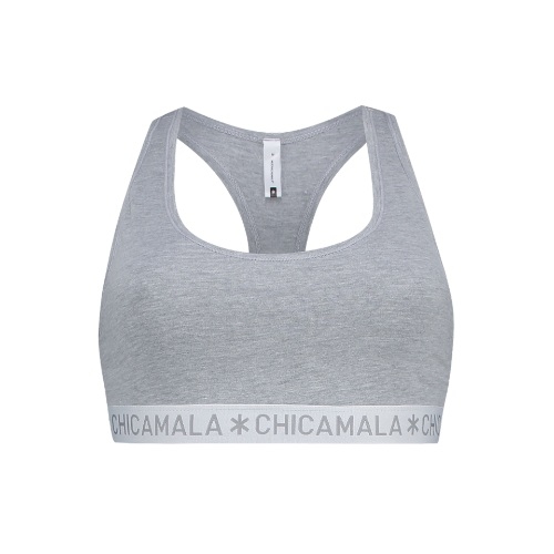 Chicamala Basic grau nicht geformter bh
