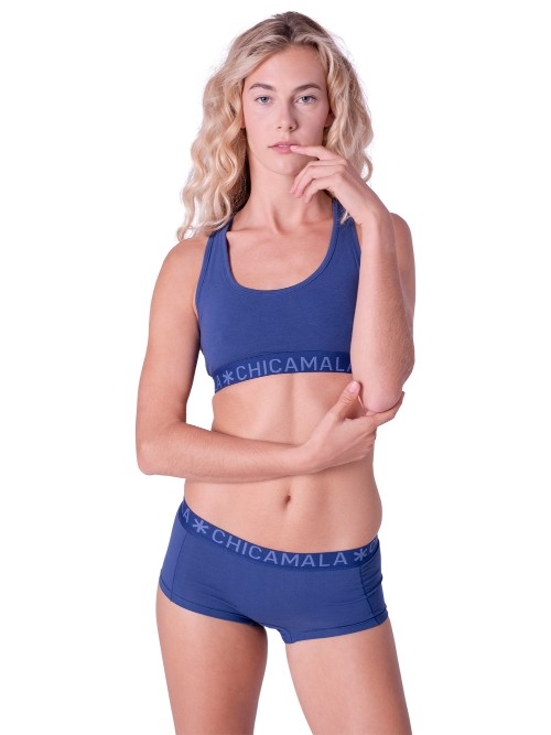 Chicamala Solid blau/grün hipster