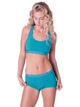 Chicamala Solid blau/grün hipster