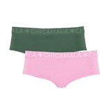 Chicamala Solid pink/grün slip