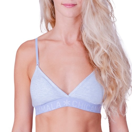 Chicamala Solid blau nicht geformter bh