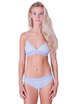 Chicamala Solid blau nicht geformter bh