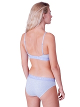 Chicamala Solid blau nicht geformter bh