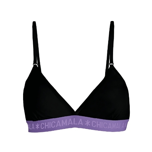 Chicamala Solid schwarz nicht geformter bh