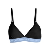 Chicamala Solid schwarz/blau nicht geformter bh