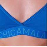 Chicamala Solid blau nicht geformter bh